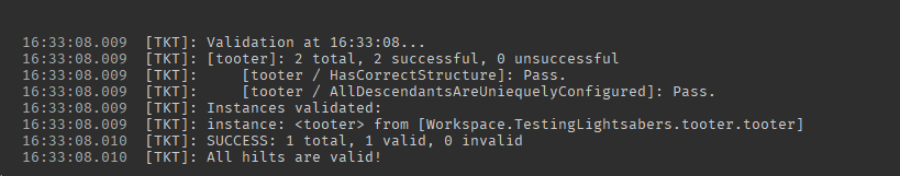 Successful Validation